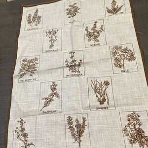 Linen vintage kitchen towel
